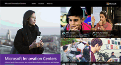 Desktop Screenshot of microsoftinnovationcenters.com