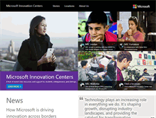 Tablet Screenshot of microsoftinnovationcenters.com